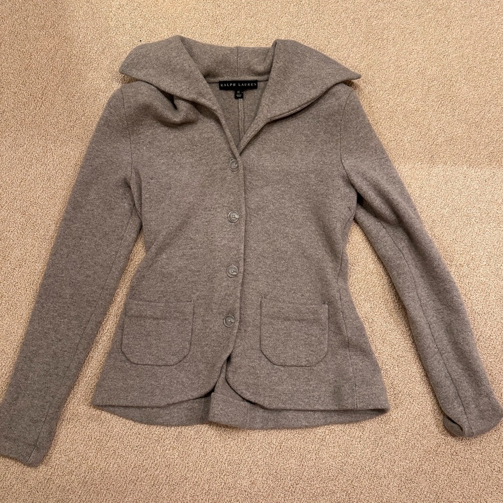Vintage Ralph Lauren cashmere sweater blazer